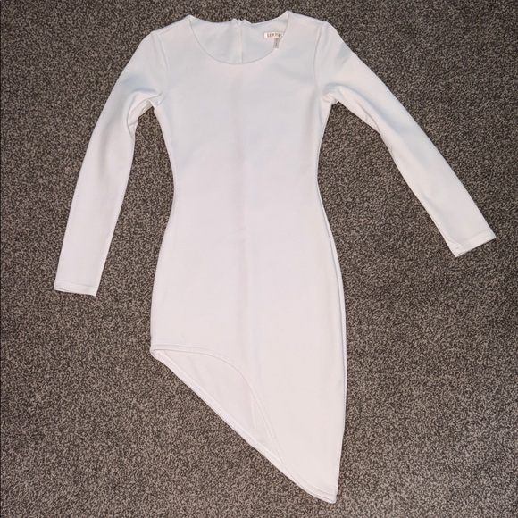 Lurelly White Asymmetrical Dress - Picture 1 of 2